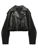 Klassische Damen Bikerjacke | Lässig – Schwarz