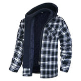 Gilles – weiche karierte hemdjacke – Schwarz Weiß