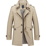 Bjorn - Langer Herren Regenmantel – Hell khaki