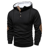 Slobodan – Stilvoller Langarm-Kapuzen Pullover – Schwarz