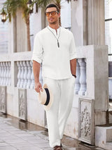 Elias - Outfit-Set mit Kragen – Weiß
