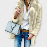 Luna – Warme und flauschige Winterjacke – Gelb
