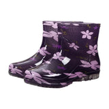 Damen Wasserdichte Gummistiefel | Mit Bunter Druck – Lila