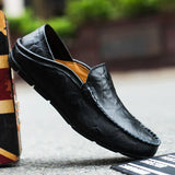Klassische Leder-Loafer für Herren – Eleganz für jeden Tag – Schwarz