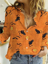 Martha - Halloween-Bluse – Orange