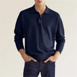 Luca – Der Polo-Pullover für moderne Männer mit Stil – Blau