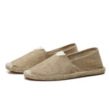 Marino™ Leinen-Espadrilles – Atmungsaktive Slipper Mit Elastischen V-Einsätzen und Gepolsterter Innensohle – Leinen