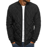 Jacob™ - Baumwolljacke mit Diamantmuster – Schwarz