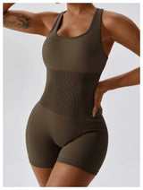 Sexy Fitness Kleidung Damen – Braun
