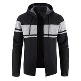 Julian | Vintage Cardigan mit Reißverschluss – Schwarz