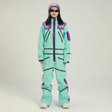 Damen Stylisch Einteiler Skianzug | Winter – Blau