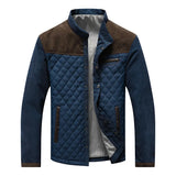 Leicht Gefüttert Übergangsjacke Herren | Elegant Steppjacke Kontrast – Braun