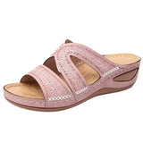 Lena Damen Orthopädische Sandalen - Ultimativer Komfort, Atmungsaktiv & Schmerzfreies Gehen – Rosa