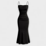 Mia Muse - Elegantes Maxikleid für festliche Anlässe – Schwarz