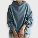 Weylin – Top mit hohem Kragen – Blau
