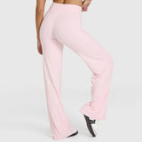 Neria | Gerade Yoga Hose – Hellrosa