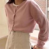 Aliana – kuschelige strickjacke mit offener vorderseite – Rosa