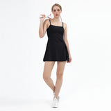 Damen Tennisrock Set - Sportlich Und Elegant Für Fitness – Schwarz