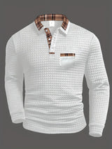 ALBERT | GESTREIFTES POLOSHIRT – Weiß