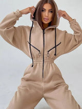 Winter-Overall: eleganz und komfort für kalte tage – Beige