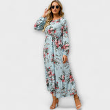 Bohemian Maxi Dress – Hellblau