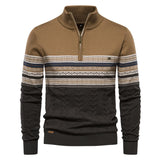 Herrenpullover mit Rundhalsausschnitt - PHILIP – Khaki