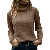 Jocelyn | damen rollkragenpullover – Braun