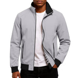 Gezim – Lässige Bomber Jacke – Grau