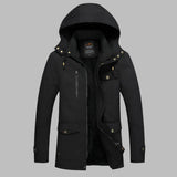 Warme Wasserdichte Herren Winterjacke - ArcticShield – Schwarz