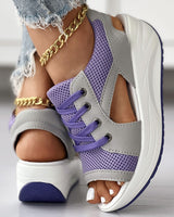 Layla - Schnürschuhe – Violett