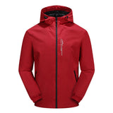 Luis – bequeme wasserdichte Jacke für den Herbst – Rot