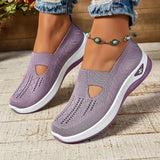 Madelline - Damen-Slipper mit Keilabsatz – Hellviolett