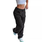 Modische Baggy Jeans für Damen | Lässig – Schwarz