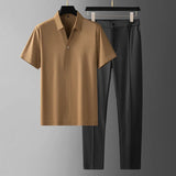 Remi - Outfit Set mit kurzen Ärmeln – Braun