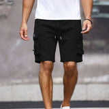 Zion™ Premium-Strickshorts mit Funktionstaschen – Schwarz