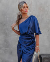 NATASHA - Elegantes Kleid – Blau