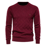 Herren-Strickpullover – Rot