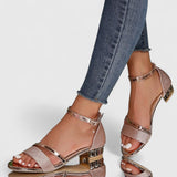Luna | Komfort-Sandalen – Roségold