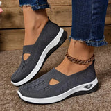 Madelline - Damen-Slipper mit Keilabsatz – Grau