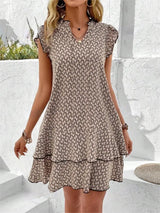 Bonnie - Klassisches Elegantes Kleid – Khaki (Fast ausverkauft)