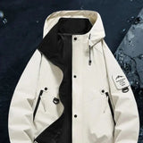 Herren Jacke | Lockeren Schnitt geeignet für Winterlagen – Weiß