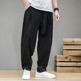 Karl – relaxed-fit-hose für herren – Schwarz