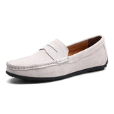 Hudson™ Penny Loafer Mokassin aus Weichem PU-Leder mit Klassischem Penny-Riemen - Slip-On Design – Weiß