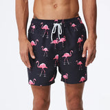 Matías | Herren Badeshorts – Pinker Flamingo