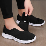 Eudora - Gepolsterte orthopädische Wanderschuhe – Schwarz/Weiß
