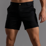 Carlvin - Kurze Herrensommershorts – Schwarz