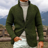 Mark | STRICKJACKE AUS GROBER STRICKOPTIK – Grün