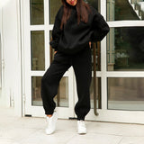 Mave | Oversize-Jogging-Set – Schwarz