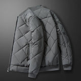 Kraftwärme - herren luxusjacke im urban style – Grau