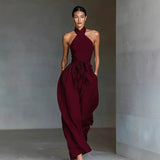 Evaria - Elegantes Maxikleid – Rot